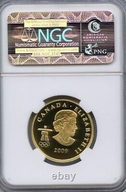 CANADA 2009 OLYMPICS $75 DOLLARS GOLD COIN NGC PF69 ULTRA CAMEO- OLYMPICS-Wolf