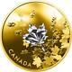 Canada -2017'whispering Maple Leaves' Reverse-gold-plated Proof $50 Silver Coin