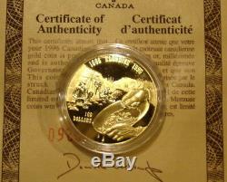 Canada $100 Gold Coin 14k 1996 Klondike Gold Rush