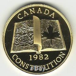 Canada $100 Gold Coin 22kt 1982 Constitution