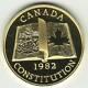 Canada $100 Gold Coin 22kt 1982 Constitution