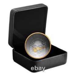 Canada 1 Oz Silver $25 Dollars Concave Coin, Klondike Gold Rush, 2021