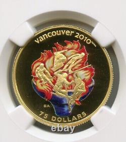 Canada 2009 Olympics $75 Dollars Gold Coin Ngc Pf69 Ultra Cameo- Olympic Spirit