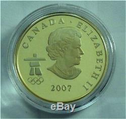 Canada 2010 Vancouver Olympics $75 Dollars Gold Coin Color Rcmp #1577/8000