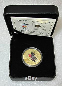Canada 2010 Vancouver Olympics $75 Dollars Gold Coin Color Rcmp #1577/8000