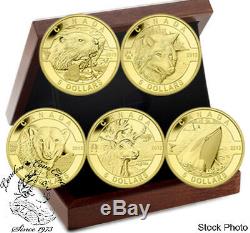Canada 2013 $5 Oh Canada Wildlife Pure Gold Coin Set