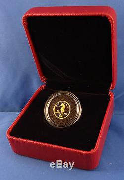 Canada 2014 Sea Creatures Seahorse, 1/25 oz Pure Gold 50-Cent Proof Coin