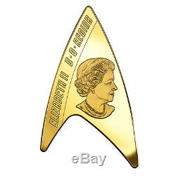 Canada 2016 200$ 50th Anniversary Star TrekTM Delta Coin Pure Gold Proof Coin