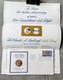 Charles A. Lindbergh 10k Gold Coin With First Day Of Issue Envelope