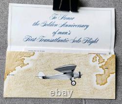Charles A. Lindbergh 10k Gold Coin with First Day of Issue Envelope