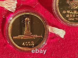 Chinese China 30th Anniversary Commemorative GOLD COINS set 1949-1979 RARE