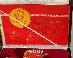Chinese China 30th Anniversary Commemorative GOLD COINS set 1949-1979 RARE