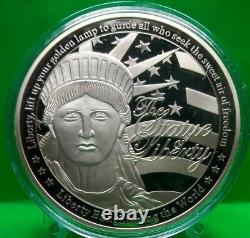 Colossal Statue Of Liberty Commemorative Coin With Swarovski Value $129.95