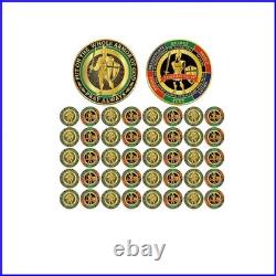 Commemorative 40 Pcs Gold Coins Durable Keepsakes for Religious Celebrations