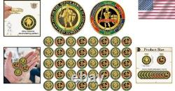 Commemorative 40 Pcs Gold Coins Durable Keepsakes for Religious Celebrations