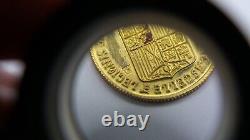 Commemorative Ferdinandus and Elisabet 22k Gold Coin 3.589gr B625