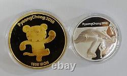 Commemorative coins for the 2018 Pyeongchang Winter Olympics in Korea