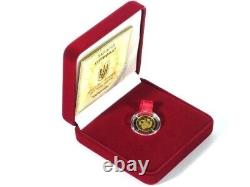 Commemorative gift gold coin Scorpion in a case