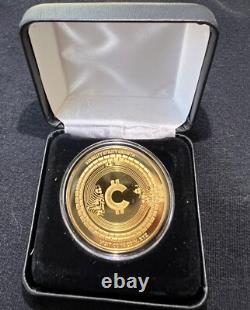 Crypto CONA COIN Commemorative Real Gold 24K GP (7mm)