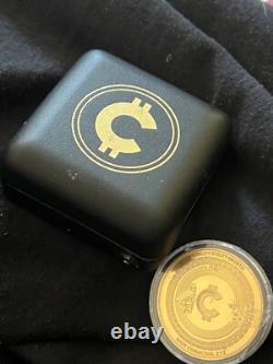 Crypto CONA COIN Commemorative Real Gold 24K GP (7mm)