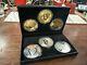 Cryptocurrency Commemorative Coin Set 6 Coins Doge Ethereum Bitcoin Gold /silver