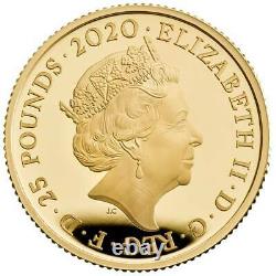 DAVID BOWIE MUSIC LEGENDS 2020 1/4 oz Pure Gold Proof Coin Royal Mint