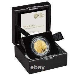 DAVID BOWIE MUSIC LEGENDS 2020 1/4 oz Pure Gold Proof Coin Royal Mint