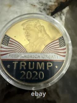 DONALD TRUMP 2020 SILVER GOLD Plated Rare Coin 45 President Commemorative