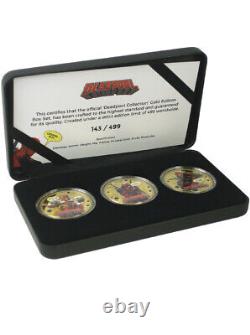 Deadpool 24-Carat Gold Plated Commemorative Coin Box Set Marvel Comics 142/499