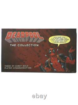 Deadpool 24-Carat Gold Plated Commemorative Coin Box Set Marvel Comics 142/499