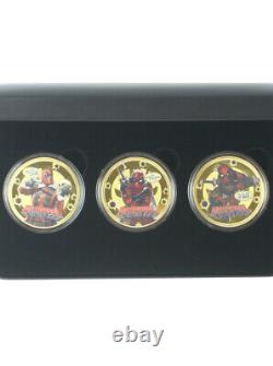 Deadpool 24-Carat Gold Plated Commemorative Coin Box Set Marvel Comics 142/499