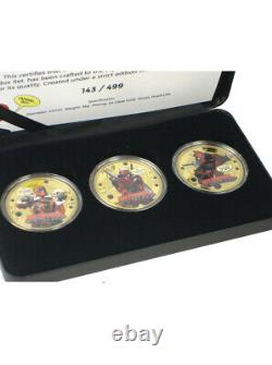 Deadpool 24-Carat Gold Plated Commemorative Coin Box Set Marvel Comics 142/499
