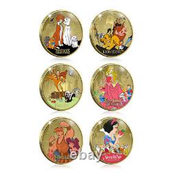 Disney Gifts Classics Collection Gold Traditions Coin / Medal Complete Pack