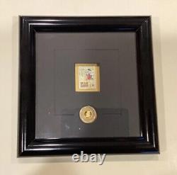 Disney Scrooge McDuck Artwork LE Commemorative Stamp and Gold Coin 917/1000