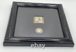 Disney Scrooge McDuck Artwork LE Commemorative Stamp and Gold Coin 917/1000
