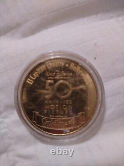 Disney Tangled Commemorative Gold Coin 50th Animated Motion Picture