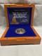 Disney World 50th Anniversary 24kt Gold Plated Commemorative Coin Le 4000