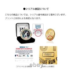 Dodgers Shohei Ohtani 2024 NL Home Run King Commemorative Gold Coin from Japan