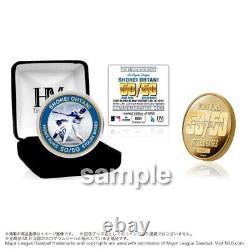 Dodgers Shohei Ohtani 50-50 Commemorative Gold Coin 24kt Gold Plated PSL LTD JP