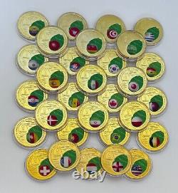 FIFA World Cup Qatar Gold commemorative coins Football coins World Cup 2022