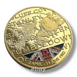 Falklands War Collection Collectable Commemorative Gold Coin Complete Collection