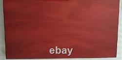 First Commemorative Mint Set 56 Gold Plated State Quarters in Wood Case Plus