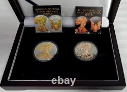First Commemorative Mint Set 56 Gold Plated State Quarters in Wood Case Plus