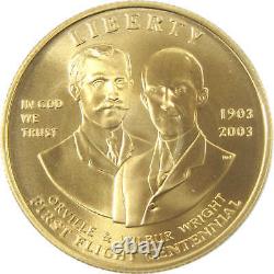 First Flight Centennial Commemorative 2003 W Uncirculated Gold $10 OGP