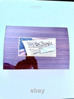 Franklin Mint 24K Gold-Plated Founding Fathers 7-Piece Medallion Collection Set