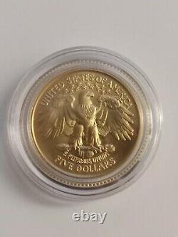 GOLD 1999 George Washington 1/4 Oz. U. S. $5 UNCIRCULATED with box & COA