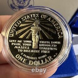 GOLD $5 COIN Liberty Coins 1886 1986 Three Coin Proof Set In Case