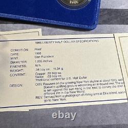 GOLD $5 COIN Liberty Coins 1886 1986 Three Coin Proof Set In Case