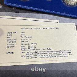 GOLD $5 COIN Liberty Coins 1886 1986 Three Coin Proof Set In Case