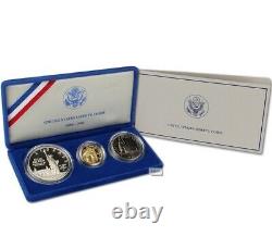 GOLD COIN United States Liberty Coins 1886 1986 3 Coin Proof Set with Case & COA